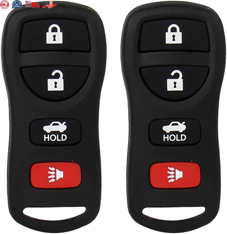 Keyless Entry Car Key Fob for Infiniti & Nissan Replacement for KBRASTU15 2 Pack