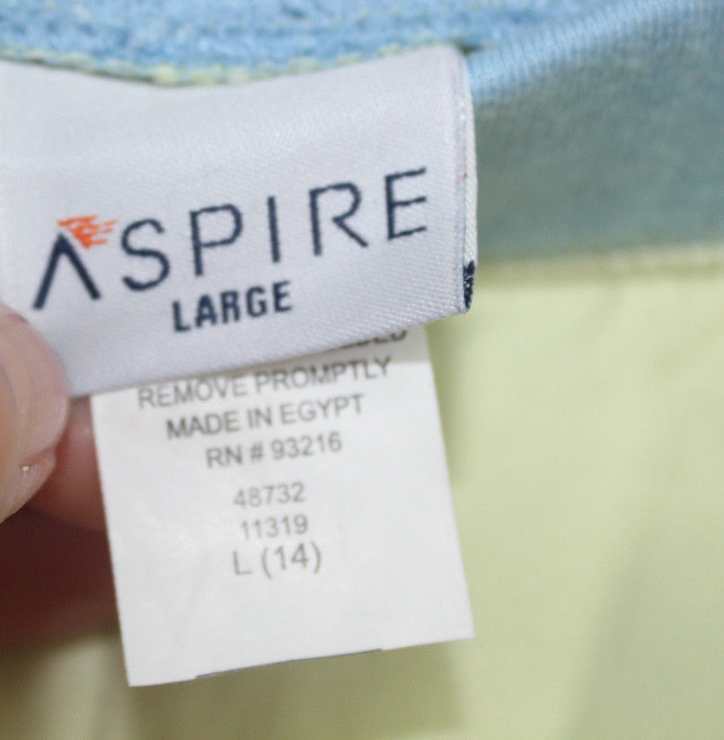 ASPIRE GIRLS ATHLETIC PANTS Yellow Cotton SIZE LARGE (14)
