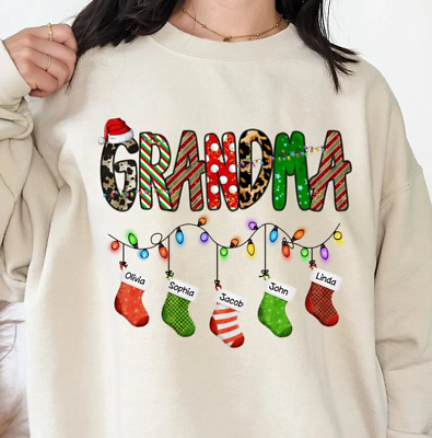 Grandma sweatshirts with grandkids names new arrivals