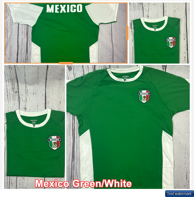 Mexico Soccer Football Futbol Official T-shirt Mexico S/ M/L/XL