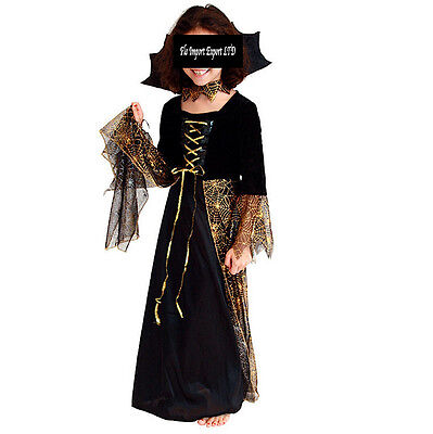 Halloween Carnevale Costume Vampira Bambina Vampire Girl Dress up Costume VMPG02
