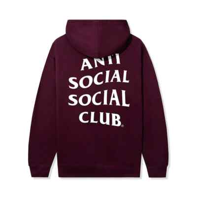 Anti Social Social Club Mind Games Hoodie Maroon ASSC DS Brand New
