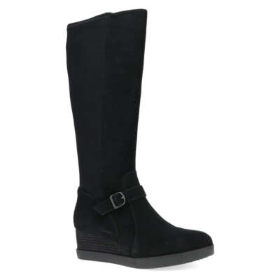 Pre-owned Dansko Women's Shelia Black Waterproof Suede 2418470200