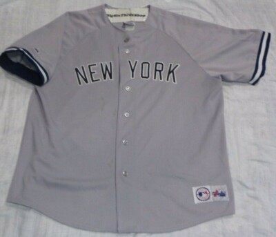 NY Yankees ジャージ Mサイズ Stitches New York Yankees 2015 Blue Gray Polyester MLB