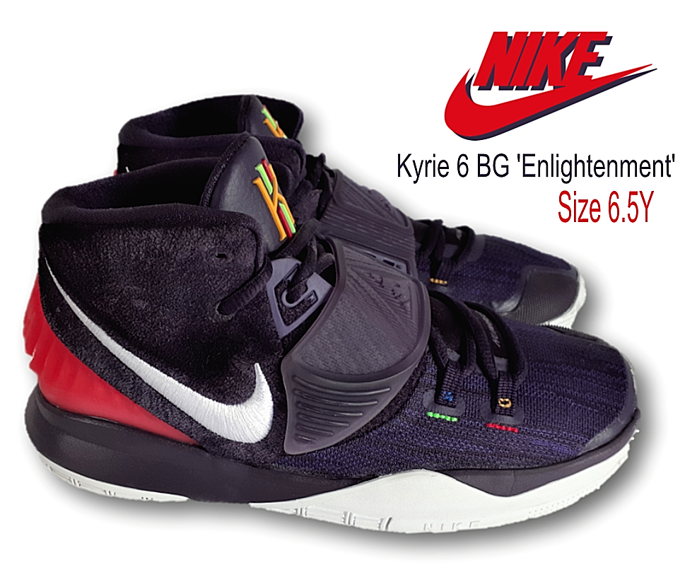 全国送料無料 Kyrie Nike 6 6.5Y Sz Shoes BBALL Purple Grd Enlightenment BG シューズ(男性用)