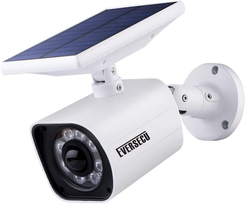 Outdoor Motion Sensor Solar Lights Dummy Decoy Fake Security Camera - 800Lumens