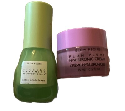Glow Recipe Plum Plump Hyaluronic cream & Avocado Ceramide Recovery Serum