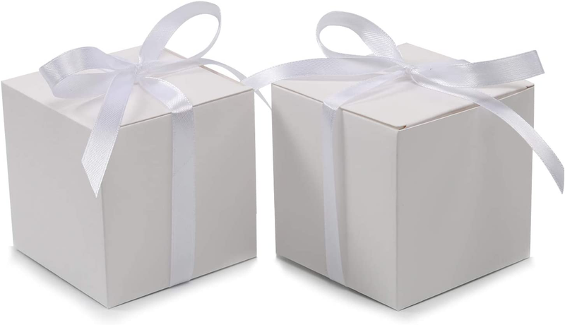 COTOPHER 60Pcs Small Gift Boxes, Favor Boxes 2X2X2 Inches Paper Gift Boxes with