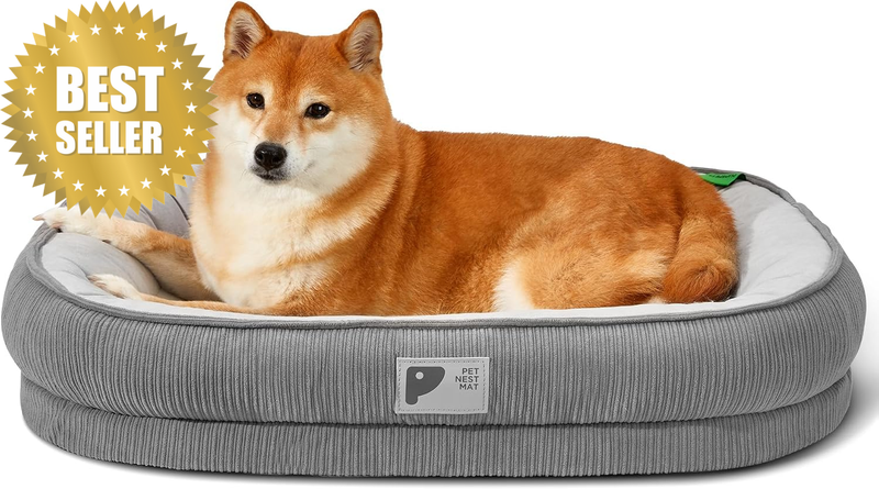 Orthopedic Dog Bed for Medium Dogs with Egg Crate Foam Couch Bed with Four-Sided