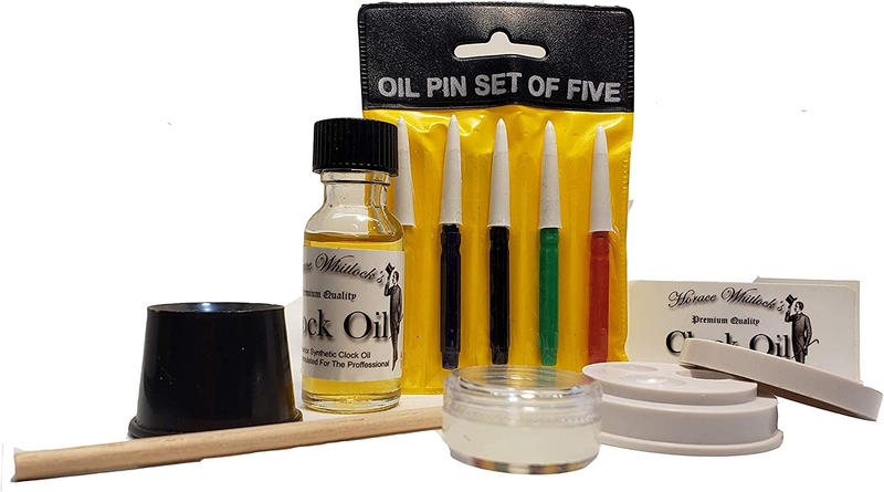 Horace Whitlock's Clock Oil Kit: Complete Care for Grandfather, Wall, Mantle