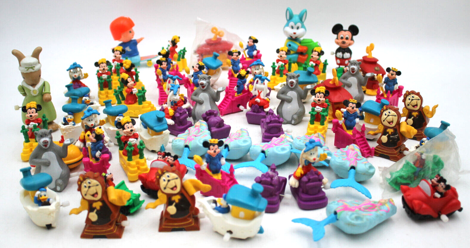 75pc Walt Disney Vintage Windup Toys Beauty & Beast 1001