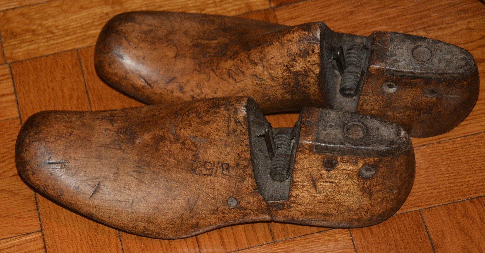 Antique Wood Shoe Cobbler - Pair - Nice Color