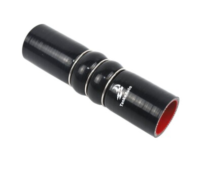 4-Ply Reinforce 1.75'' ID Charger Air Cooler CAC Silicone Hose 8'' Length BLACK