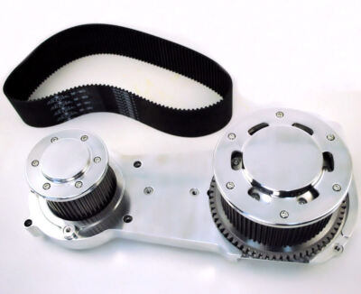 Polished Ultima 3.35'' Inch Street Open Belt Drive Primary 90-06 Harley Softail