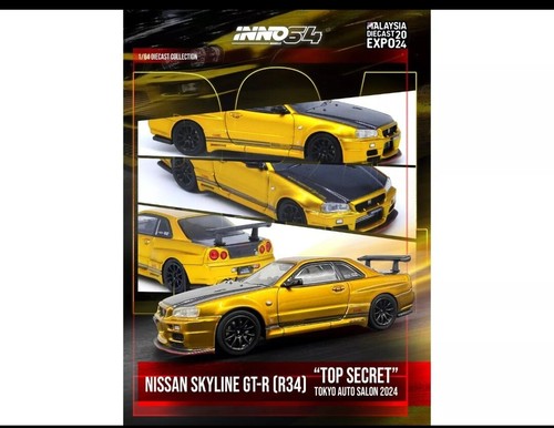 INNO 64 TOP SECRET 限定品 R34 (訳アリ) Inno64 1 64 Nissan Skyline GTR R34 Top Secret MDX 2024