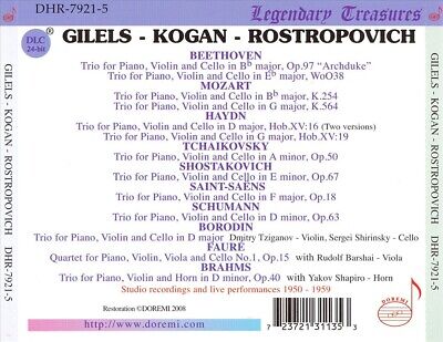 PIANO TRIOS BY HAYDN, MOZART, BEETHOVEN AND OTHERS NEW CD PIANO TRIOS BY HAYDN, MOZART, BEETHOVEN AND OTHERS NEW CD