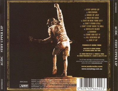 AC/DC STIFF UPPER LIP NEW CD