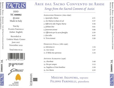 LIEDER AUS DEM HEILIGEN KLOSTER VON ASSISI NEW CD