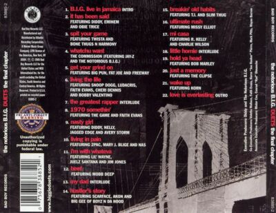 THE NOTORIOUS B.I.G. DUETS: THE FINAL CHAPTER NEW CD