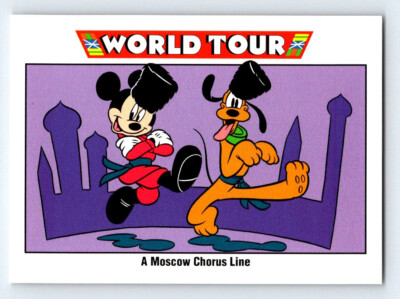 1991 Impel Disney World Tour A Moscow Chorus Line #183 Mickey Mouse & Pluto