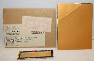 1956 General Mills Sugar Jets 24K Gold Goldmark Marking Sheets with Mailer