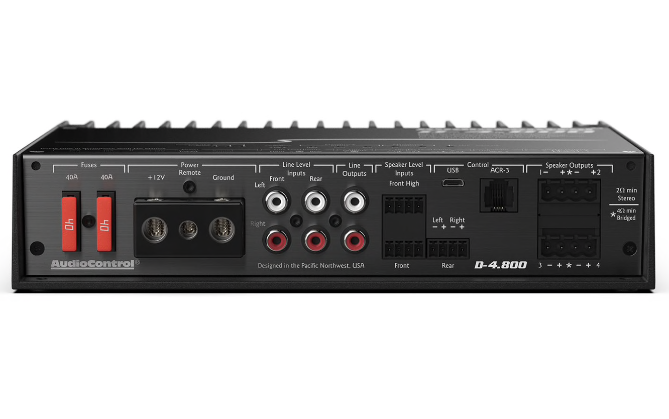 AUDIOCONTROL D4.800 CAR 4CHANNEL 800W RMS AMPLIFIER DSP MATRIX