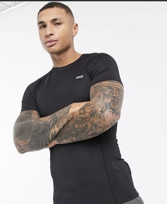 ASOS 4505 Icon Muscle Fit Training T-Shirt With Quick Dry In Black - XL Long