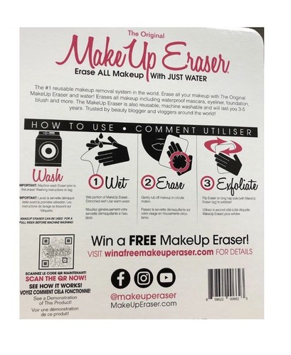 Makeup Eraser 2 Pack Pink & Black