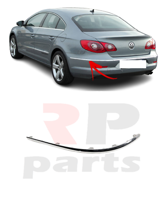 FOR VW PASSAT CC 2009 2011 NEW REAR BUMPER CHROME MOLDING STRIP