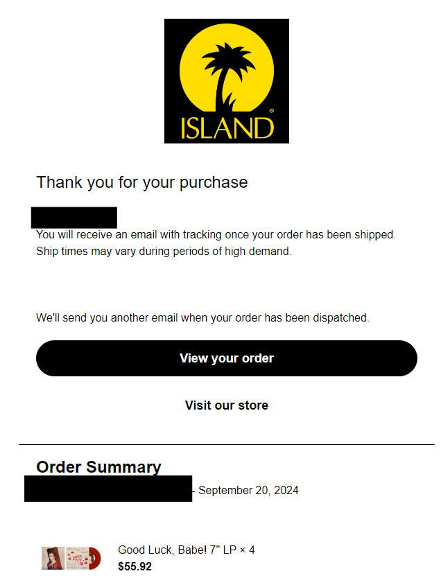 Good Luck, Babe! 7" LP by Chappell Roan