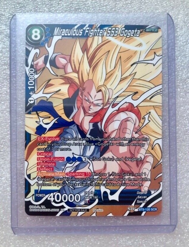 ドラゴンボール海外カード　英語版　虹キラ　scr ゴジータ　bt5-120 フランス版 虹キラ BT5-120 ドラゴンボール海外カード ゴジータ3