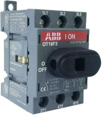 Disjoncteur ABB-Entrelec 1SCA104811R1001 OT16F3 - 3 pôles, 25 A, rail DIN