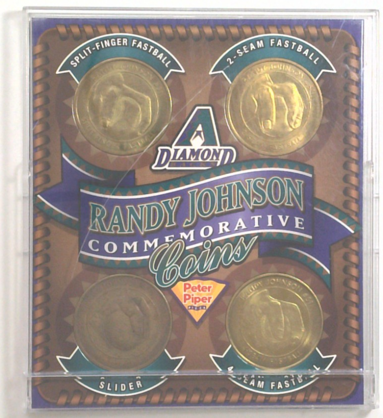 Complete Set of 4 Tokens: Peter Piper Pizza x Randy Johnson Arizona Diamondbacks