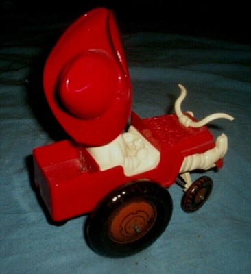 Vintage Working Marx Sheriff Sam and his Whoopee Car Tin Litho Windup Toy W/Box