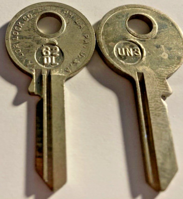 2   DAIMIER/HILLMAN/LOTUS/NASH METROPOLITAN/JAGUR  TAYLOR # 62DL/UN3  KEY BLANKS
