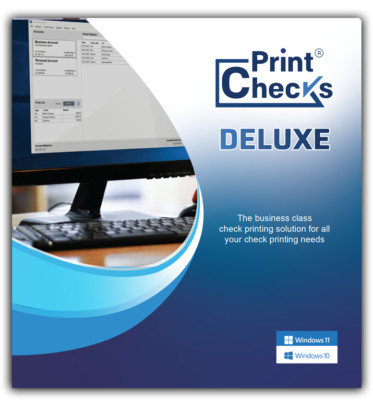Print Checks DELUXE - Check Printing Software for Windows 10/11 - CD Only