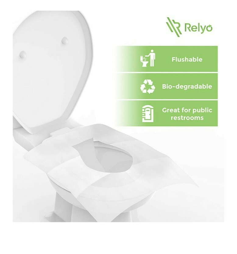 Toilet Seat Covers Paper Flushable (50 Pack) - XL ...