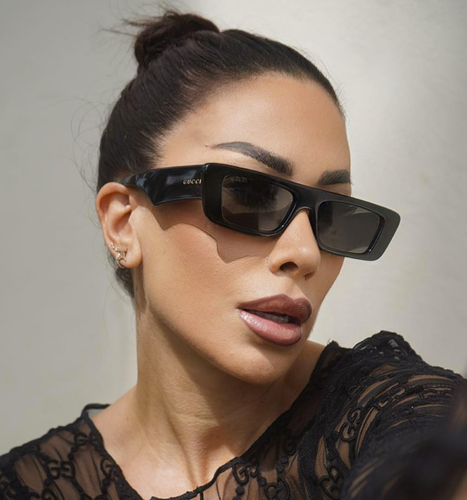 Pre-owned Gucci Gg1331s-002 Black Black Brown Sunglasses In Polarized
