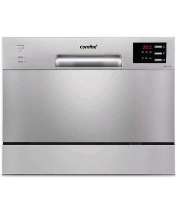 COMFEE' KWH-TD602E-S Freestanding Compact Dishwasher 6.5 litres Silver RRP £329!