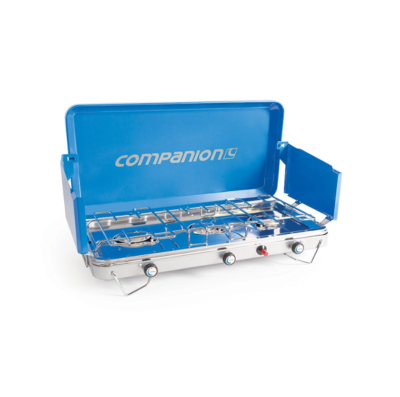 Companion Deluxe 3 Burner Camping Stove - Portable Gas Cooktop, 8600 BTU 509034