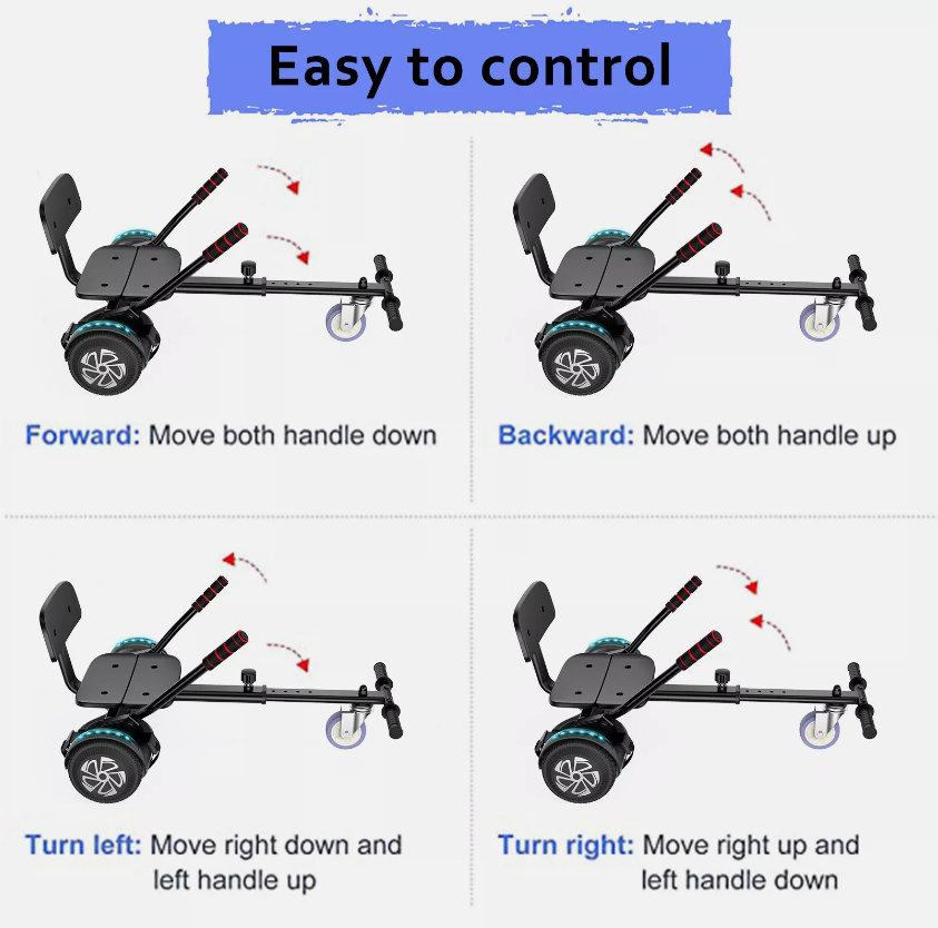 6.5'' Hoverboard Electric Self-Balancing Scooters & GO Kart Hover board for kids