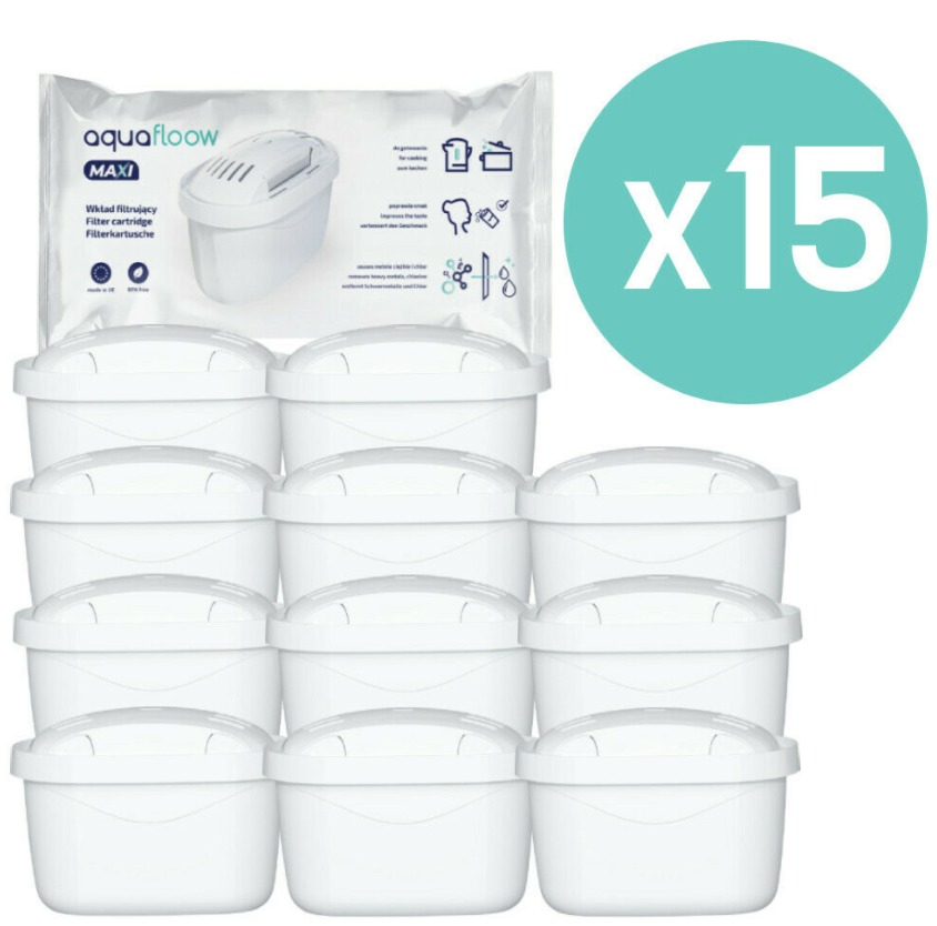 15alternatief voor Brita Maxtra+waterfilter vervangende cartridges van AquaFloow