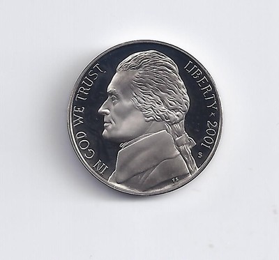 2001-s proof nickel