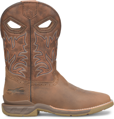 Pre-owned Double-h Boots Double-h Men's 11” Portal Soft Toe Eh Non-metallic Roper Work Boot Medium Brown