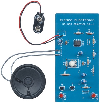 Amerikit Learn to Solder Kit and Build a Flashing European Siren - Elenco AK100