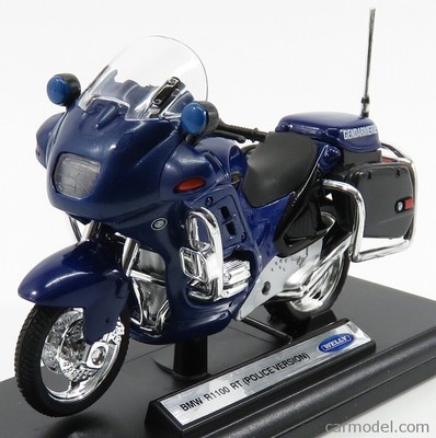 Welly we12150fb-12150pw scala 1/18 bmw r1100 rt gendarmerie 2001 blue