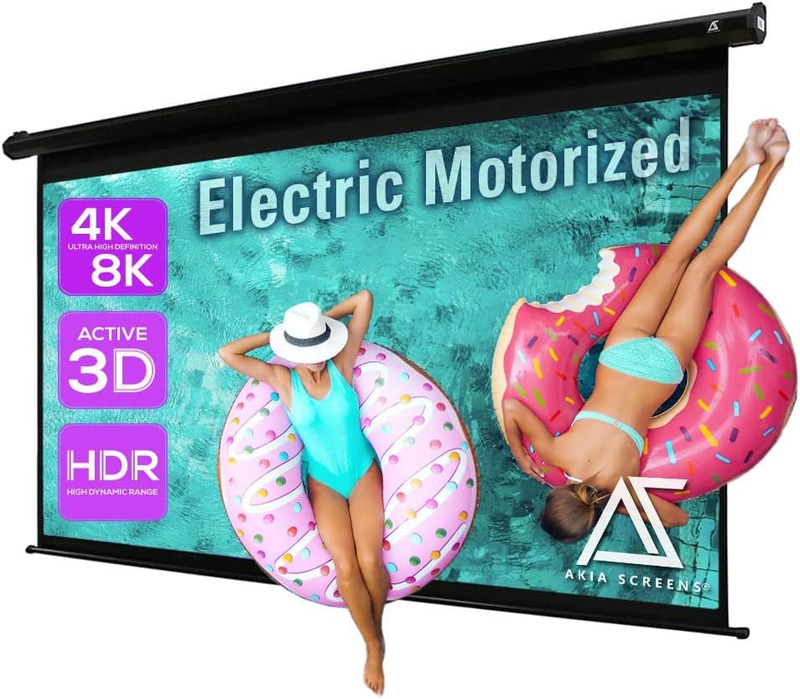 Controlled Drop Down Projector Screen 16:9 8k