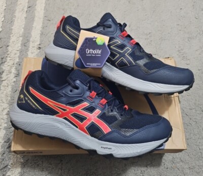 Asics Gel Sonoma 7 Midnight/Red Trail Running Shoes Men's Size 11