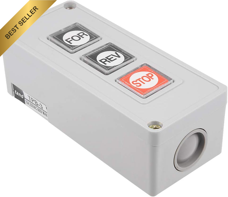 Forward Reverse Stop Momentary Push Button Control Switch Box 10A