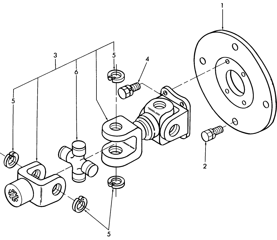 Ford New Holland SBA518120120 Spider U joint Universal CM222 CM224 CM272 CM274